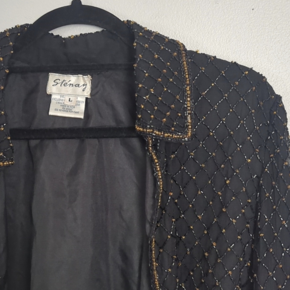 Vintage Stenay Beaded Cropped Jacket